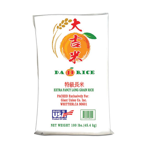 Da Ji Long Grain Rice 100 lb